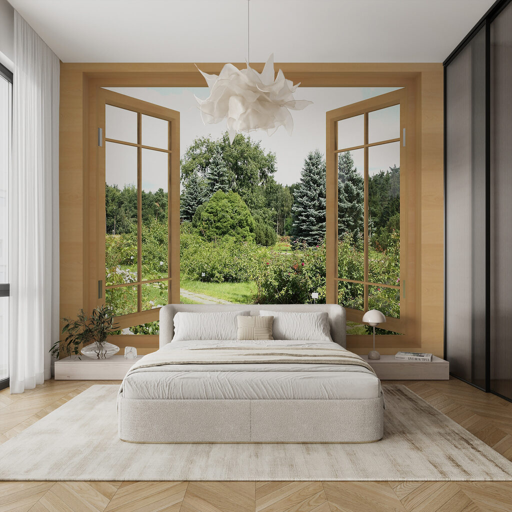Ventana sobre el jardín — interior 11