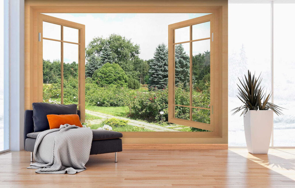 Ventana sobre el jardín — interior 8