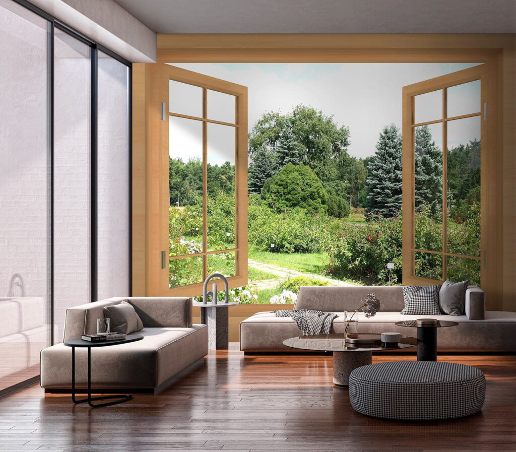 Ventana sobre el jardín — interior 10