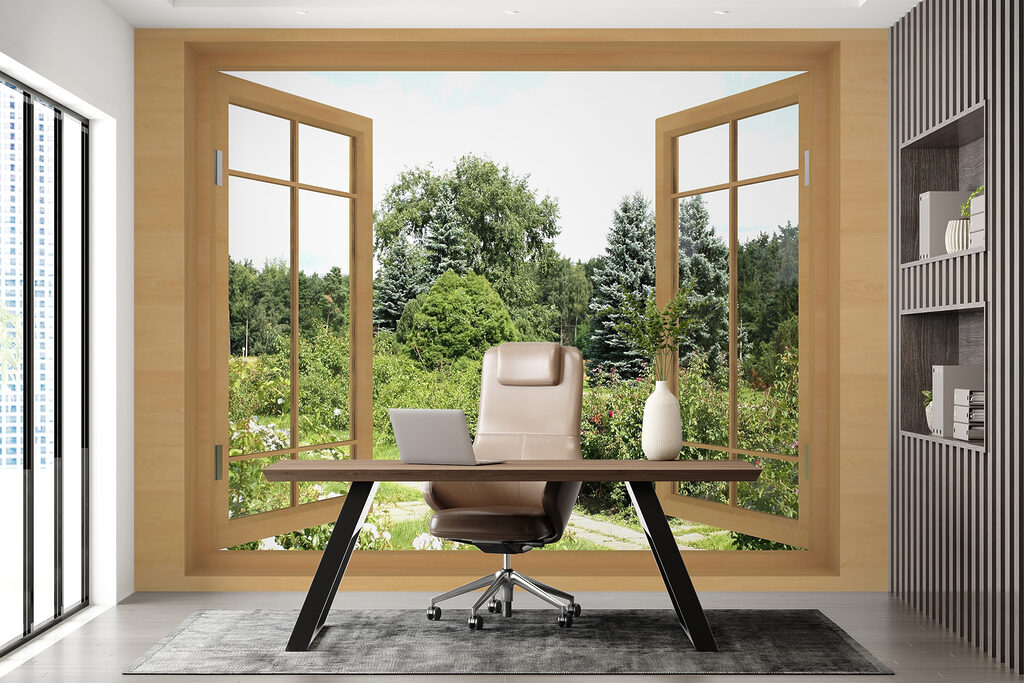 Ventana sobre el jardín — interior 12