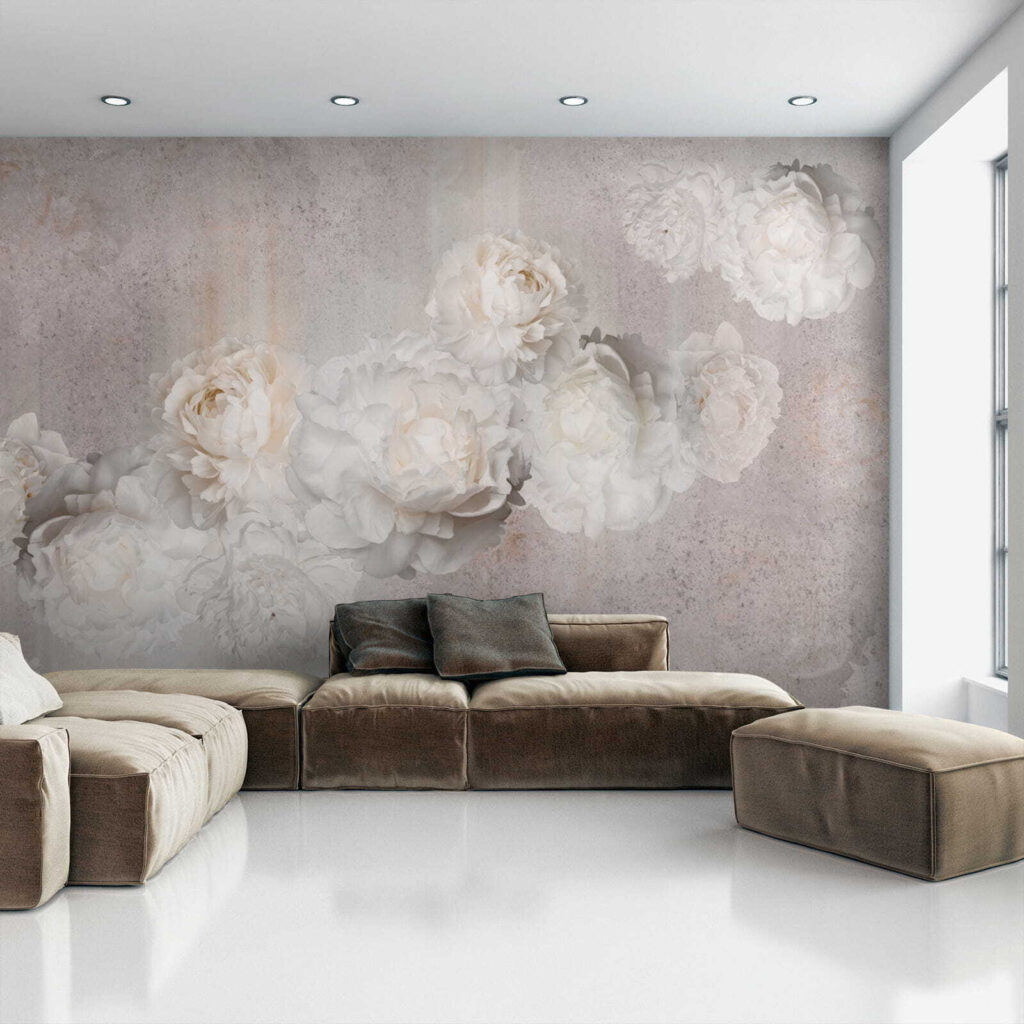 Rosas pálidas sobre gris — interior 5