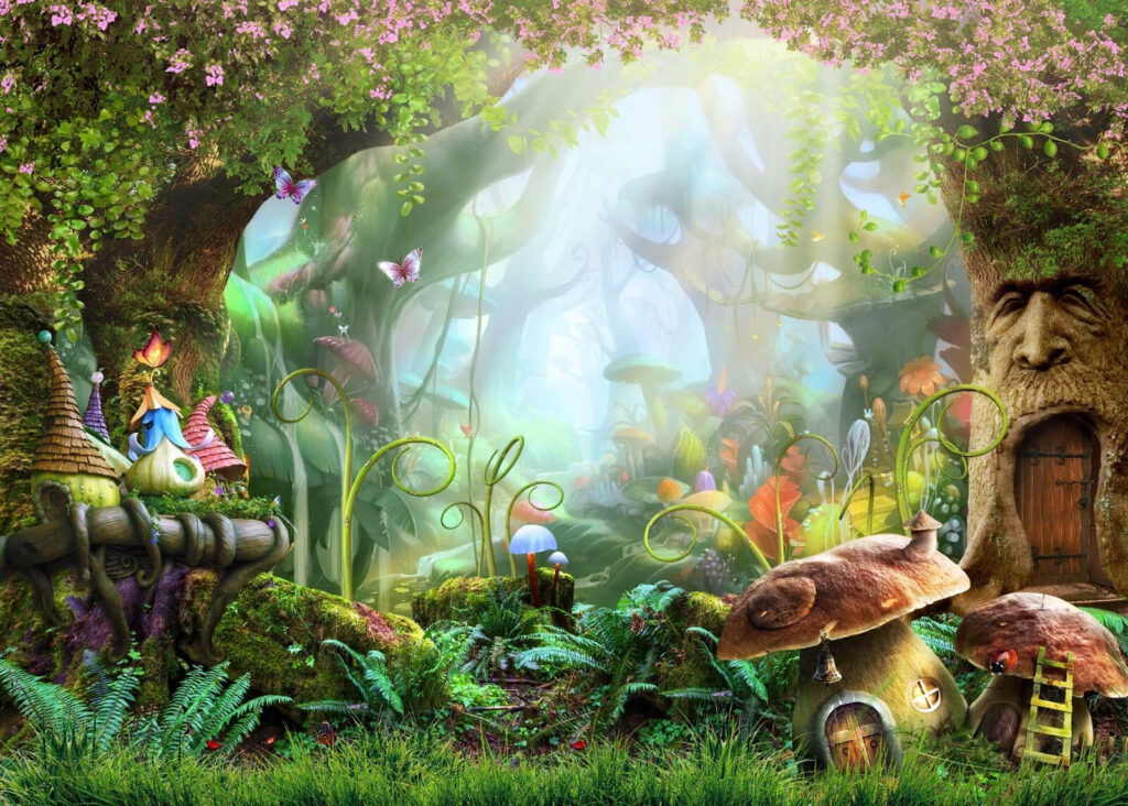 Aldea de cuento — diseño completo