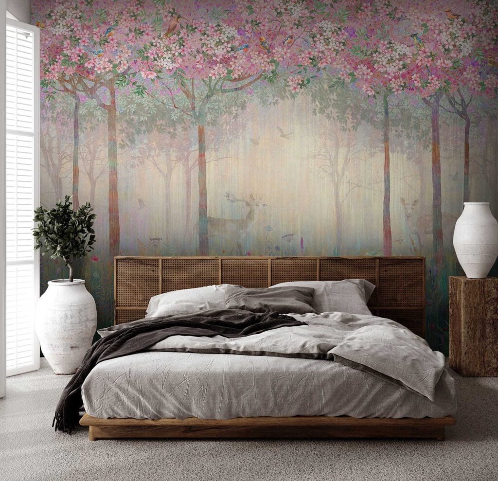 Ciervo en bosque florido — interior 6