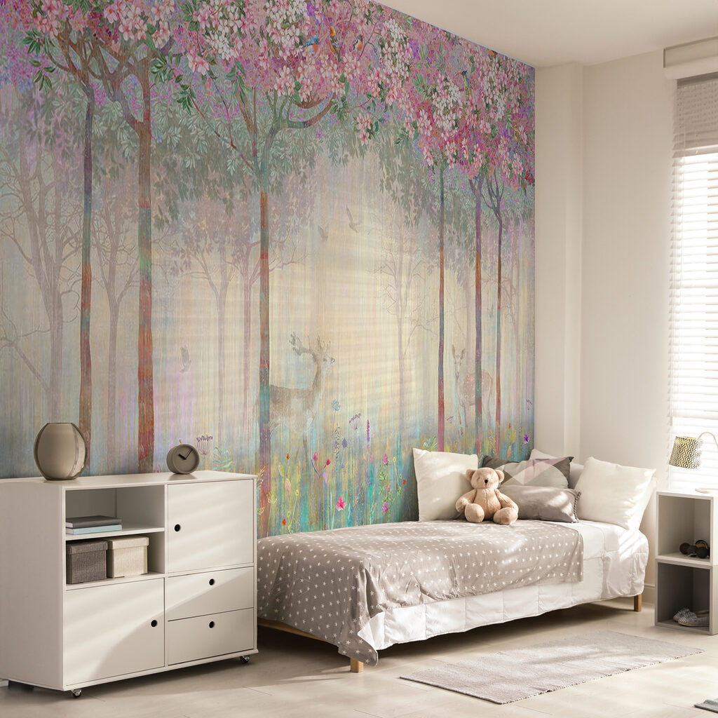 Ciervo en bosque florido — interior 11