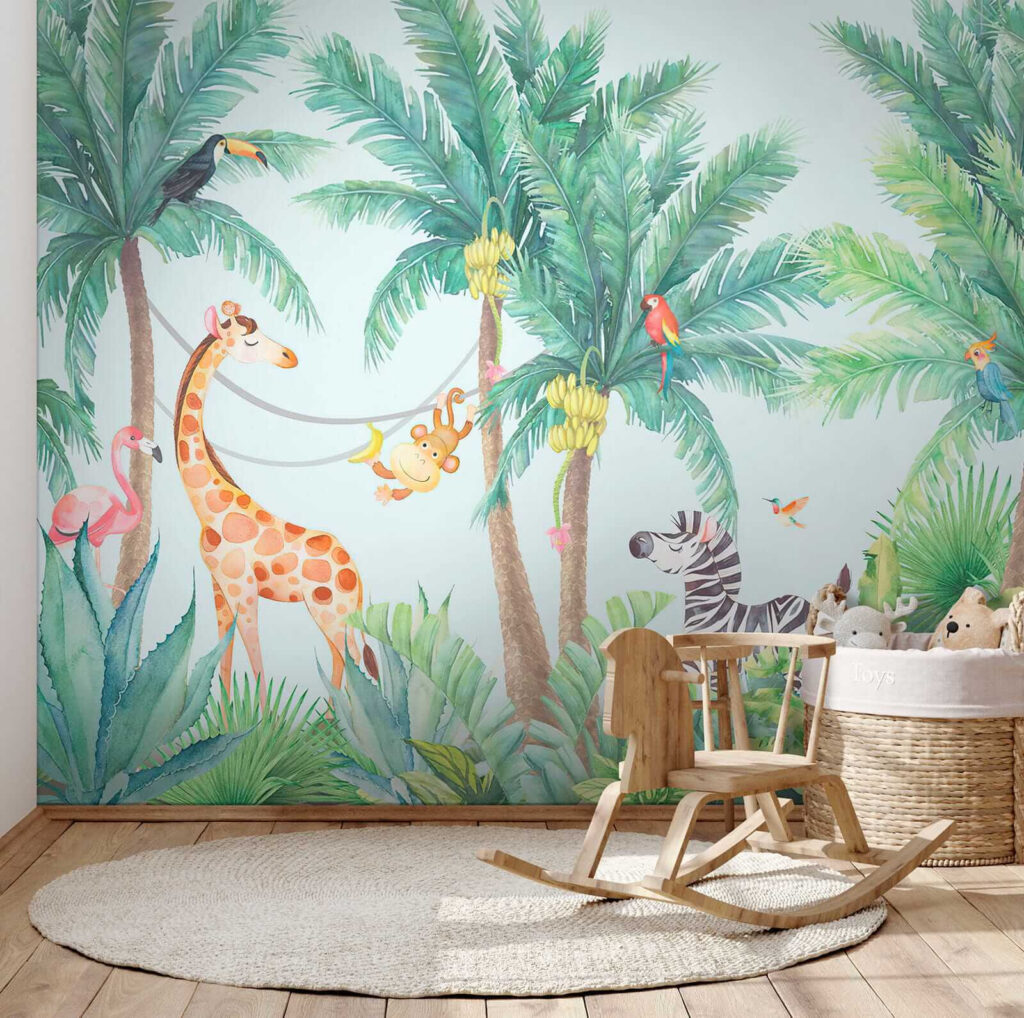 Jugando entre palmeras — interior 3
