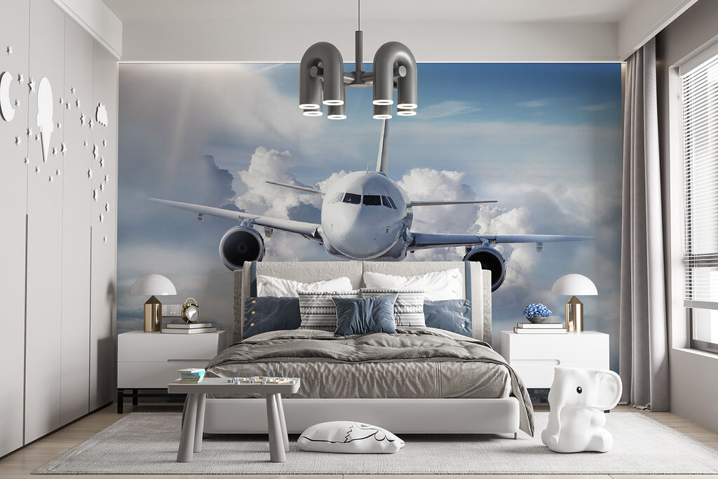Avión sobre nubes suaves — interior 8