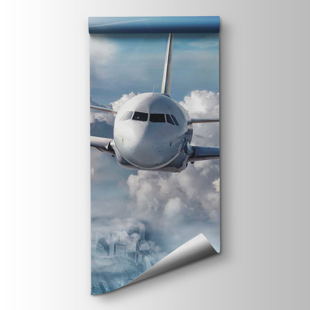 Avión sobre nubes suaves — vista del producto