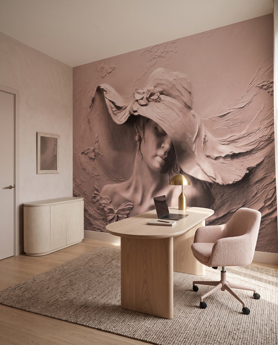 Mujer con sombrero ondulado — interior 5