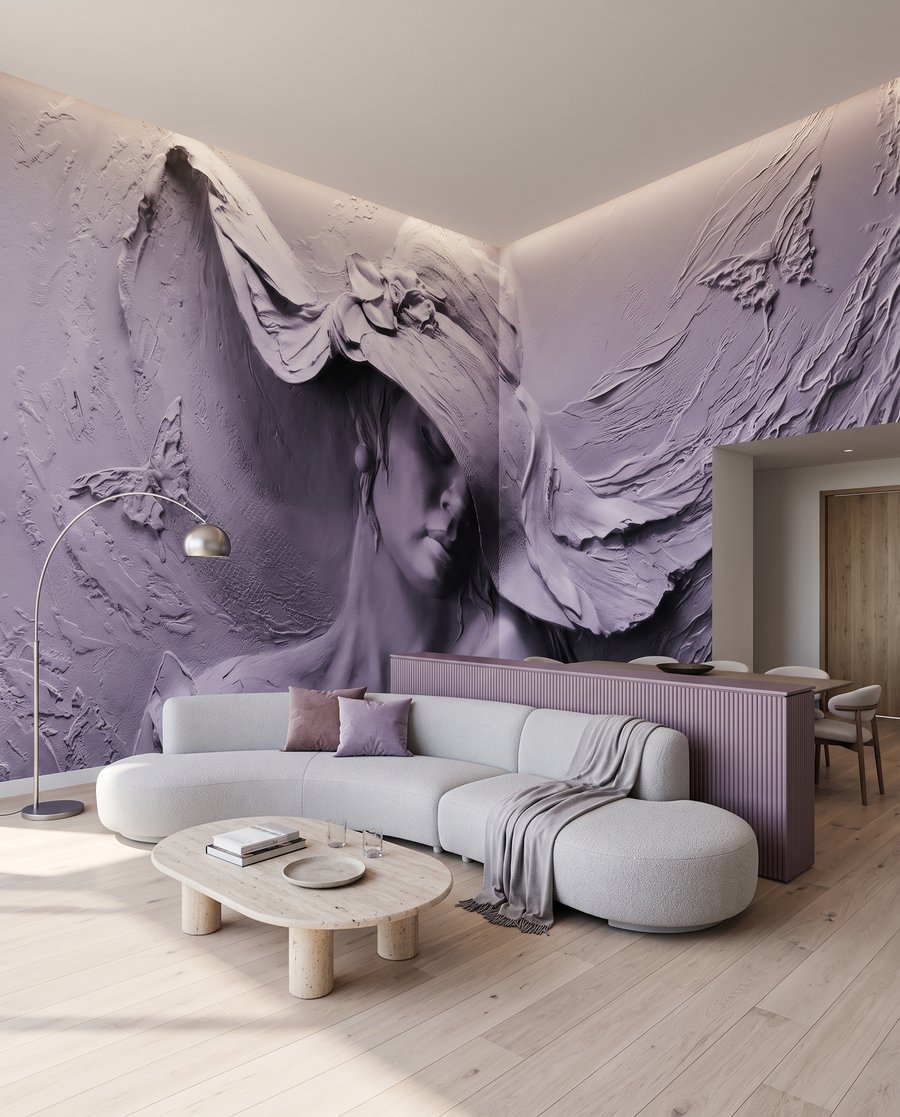 Mujer con sombrero ondulado — interior 3