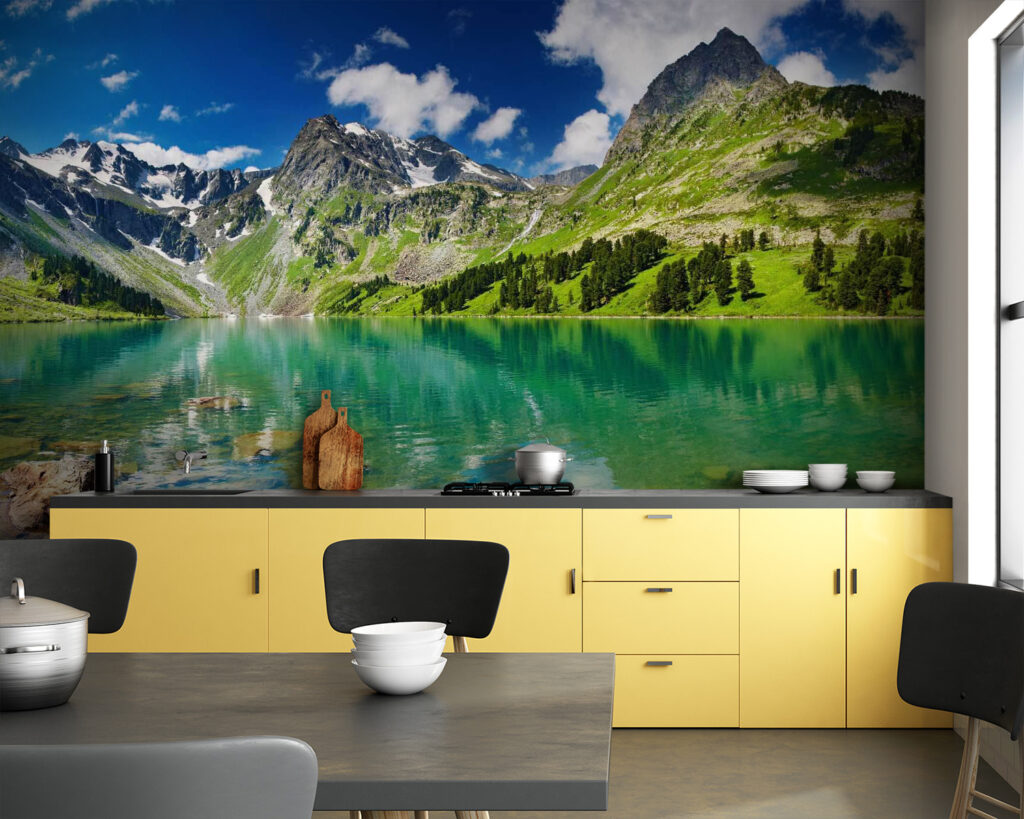Montaña reflejada en turquesa — interior 5