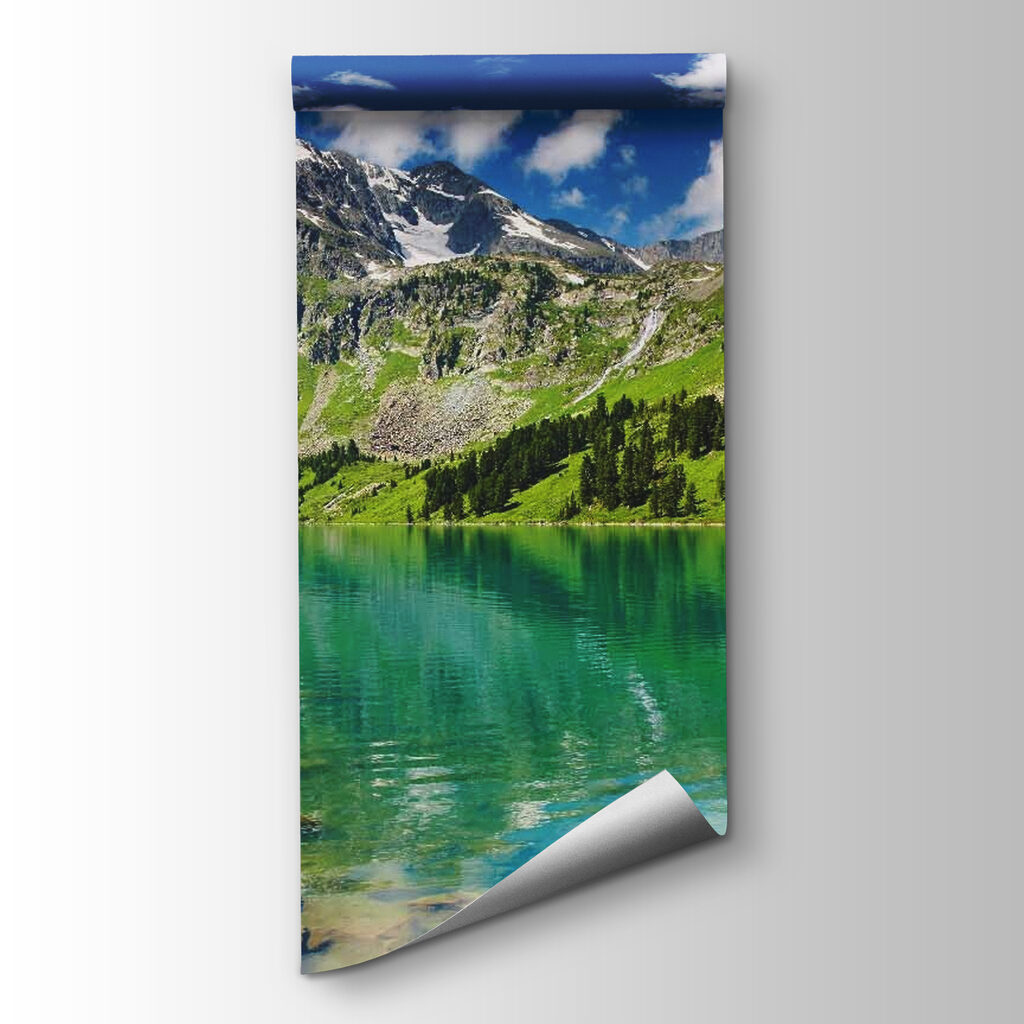 Montaña reflejada en turquesa — vista del producto