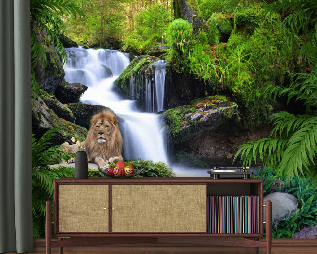 León ante una cascada — interior 3
