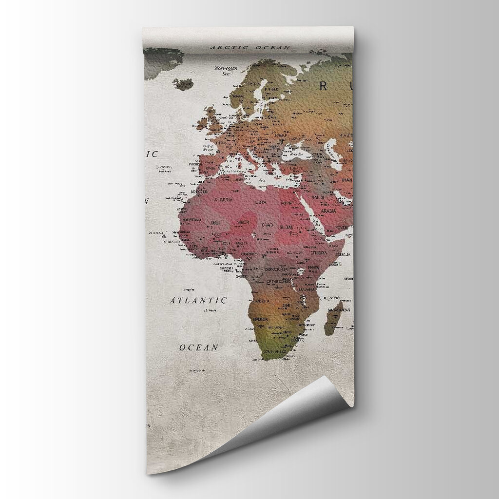 Mapa del mundo terroso — vista del producto
