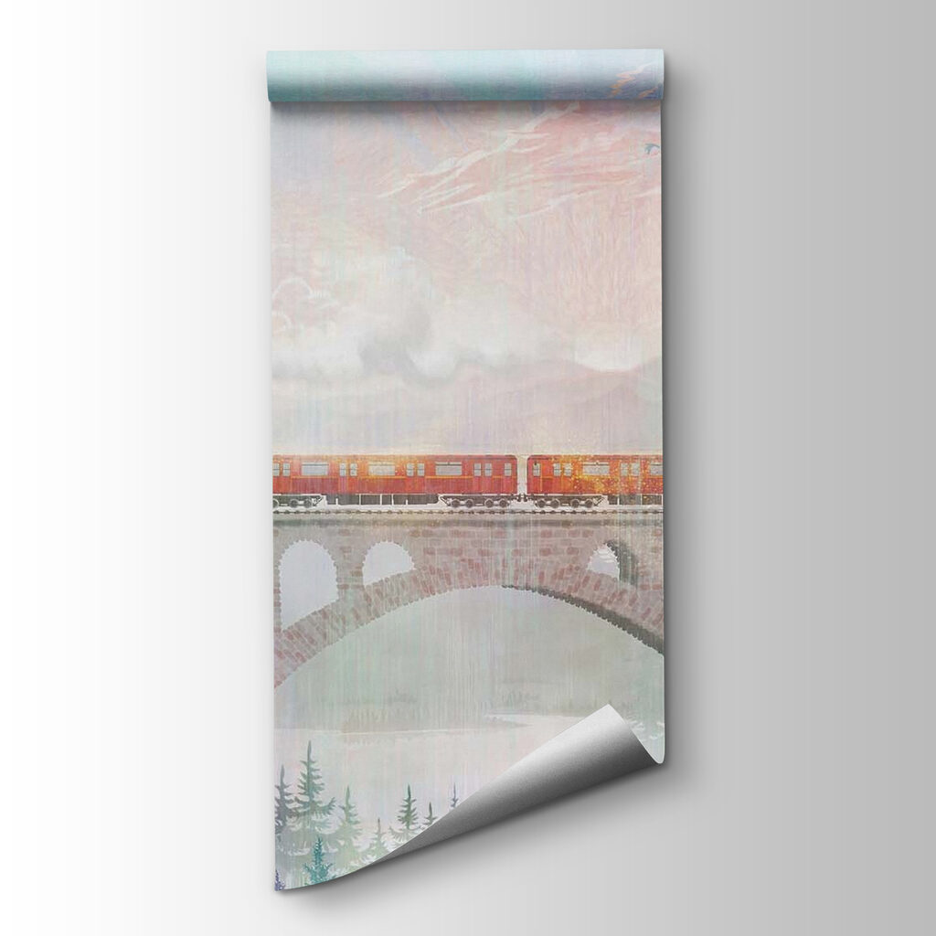Tren sobre el viaducto — vista del producto