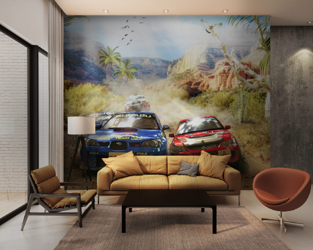 Rally por camino polvoriento — interior 1