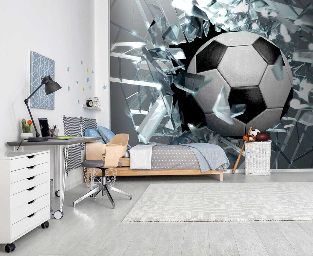 Balón entre fragmentos — interior 4