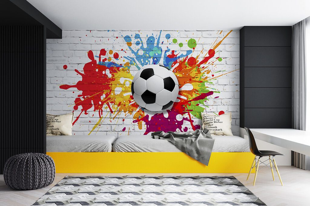 Balón entre salpicaduras — interior 10