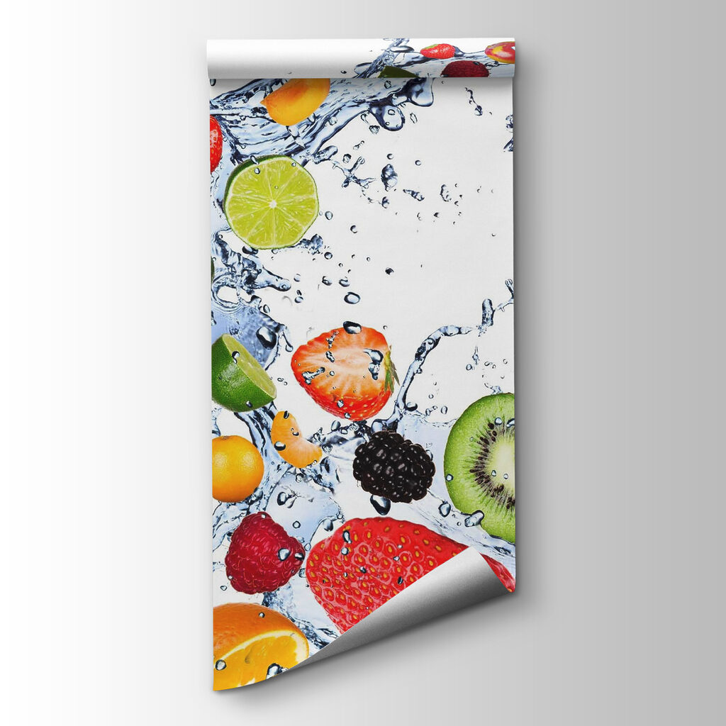 Fruta salpicada de agua — vista del producto