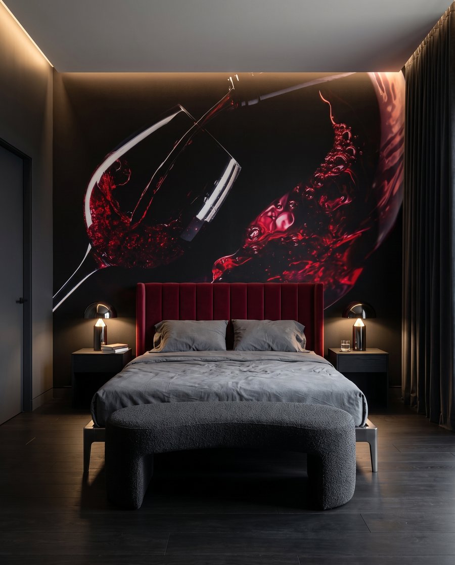 Vino tinto en movimiento — interior 2