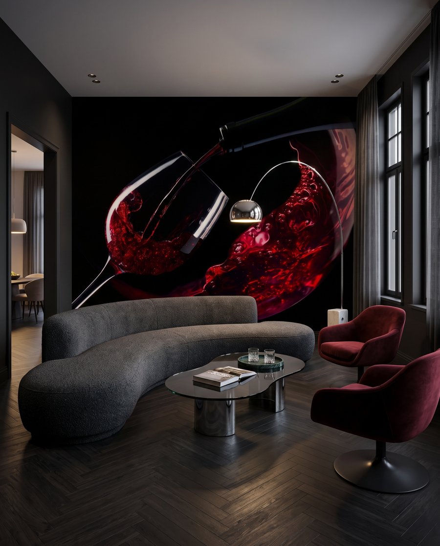 Vino tinto en movimiento — interior 3