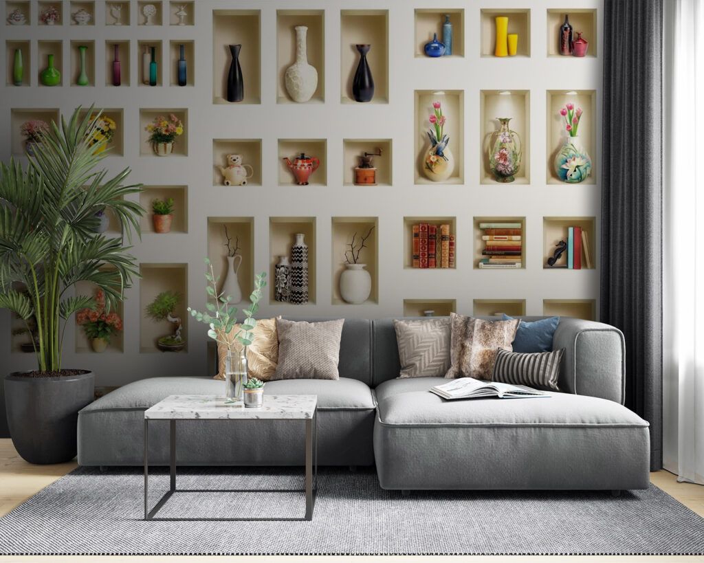 Nichos con jarrones — interior 1