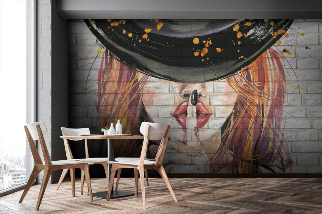 Dedo en los labios — interior 7