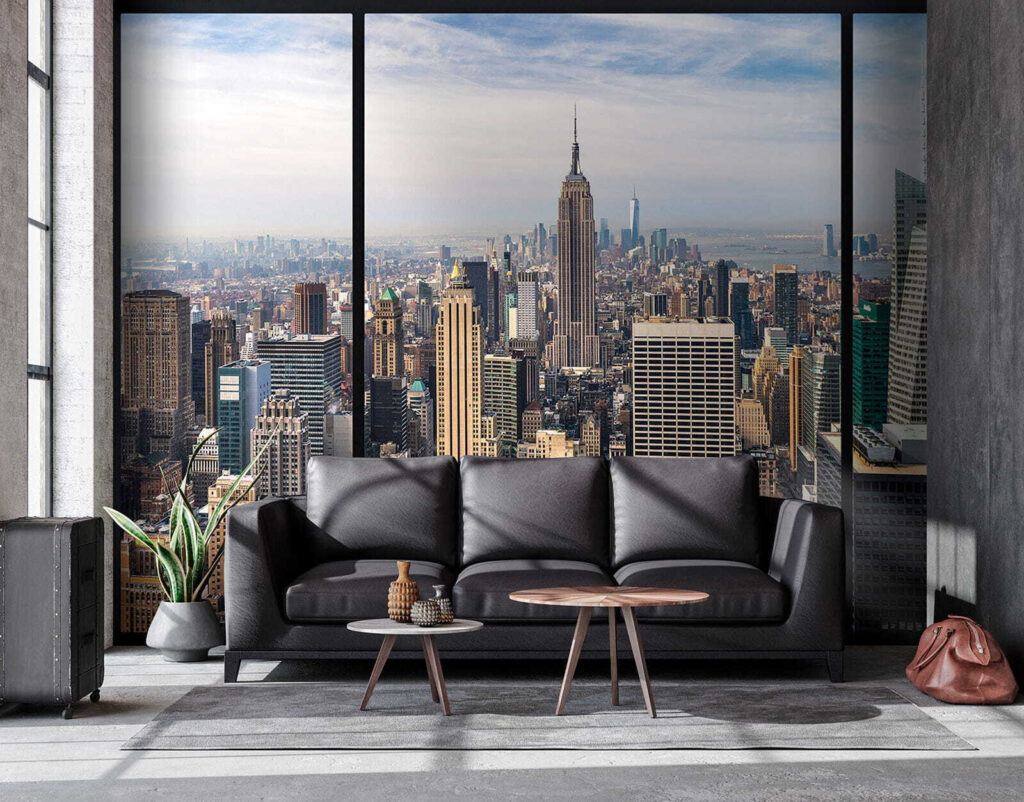 Manhattan tras marcos negros — interior 3