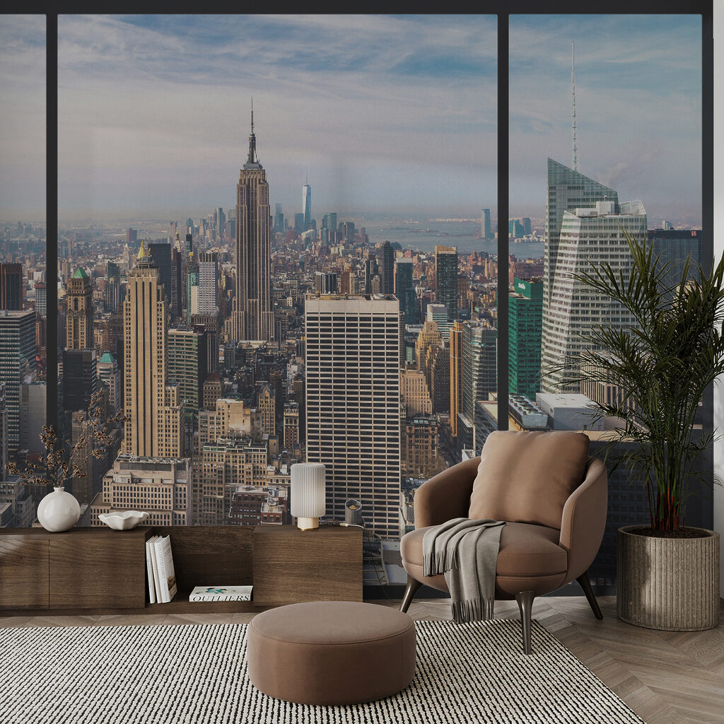 Manhattan tras marcos negros — interior 8
