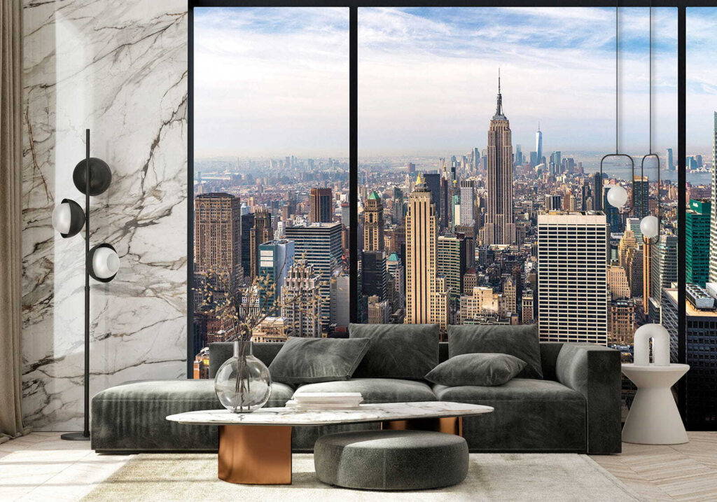 Manhattan tras marcos negros — interior 6