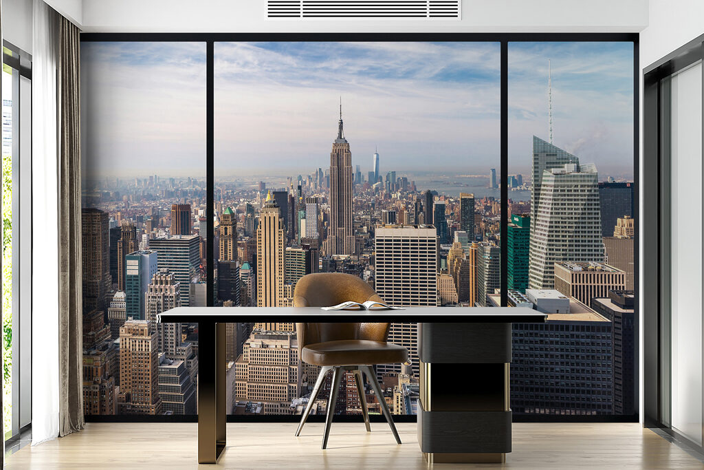 Manhattan tras marcos negros — interior 9