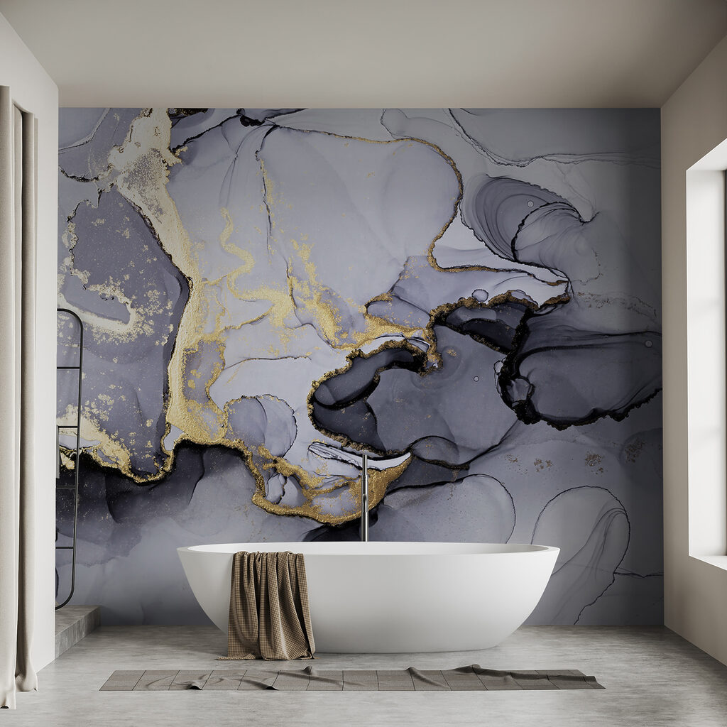 Vetas doradas en lila — interior 4