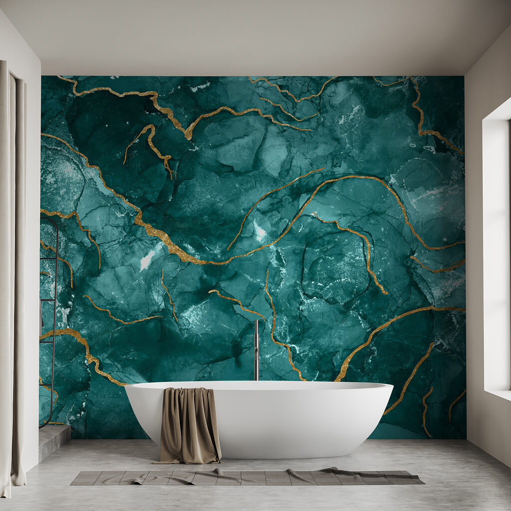 Celdas turquesa con vetas — interior 7