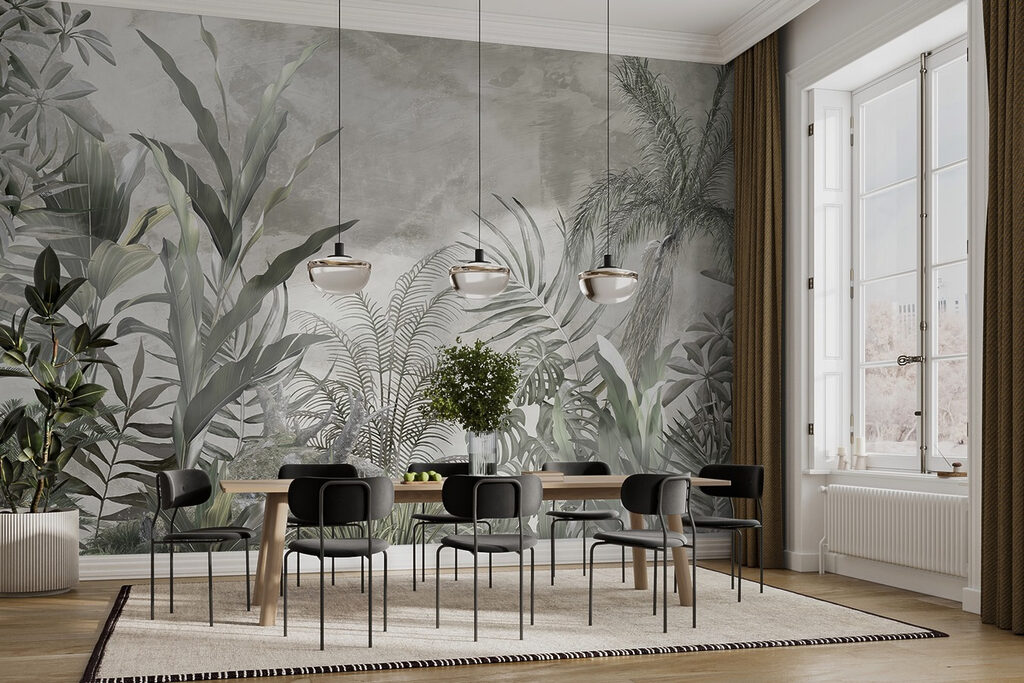 Jardín en verde grisáceo — interior 5