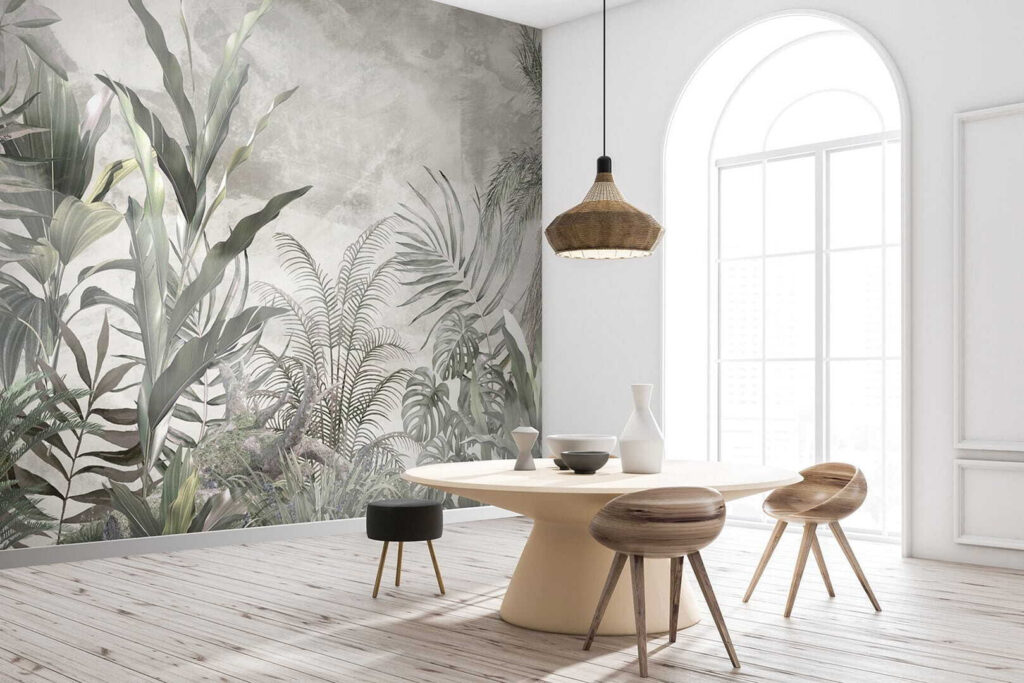 Jardín en verde grisáceo — interior 3