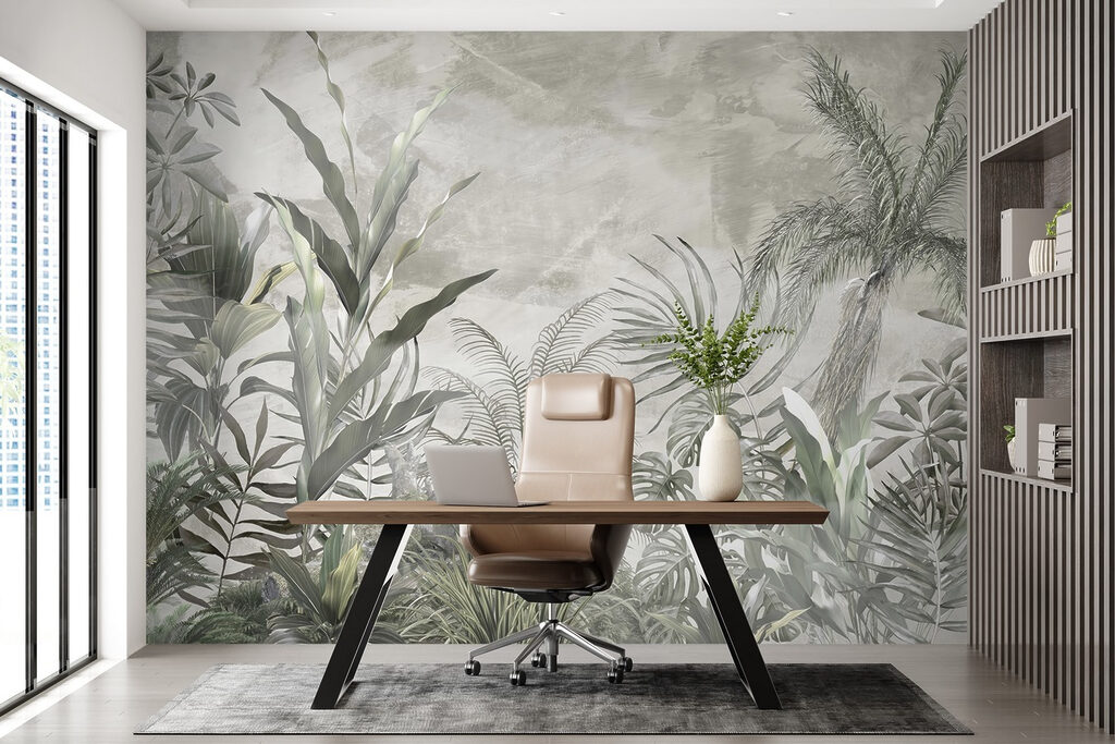 Jardín en verde grisáceo — interior 6
