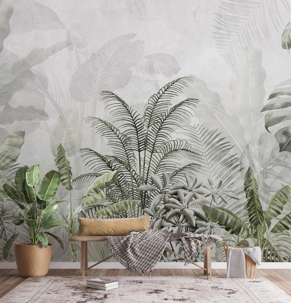 Jungla en capas en un interior