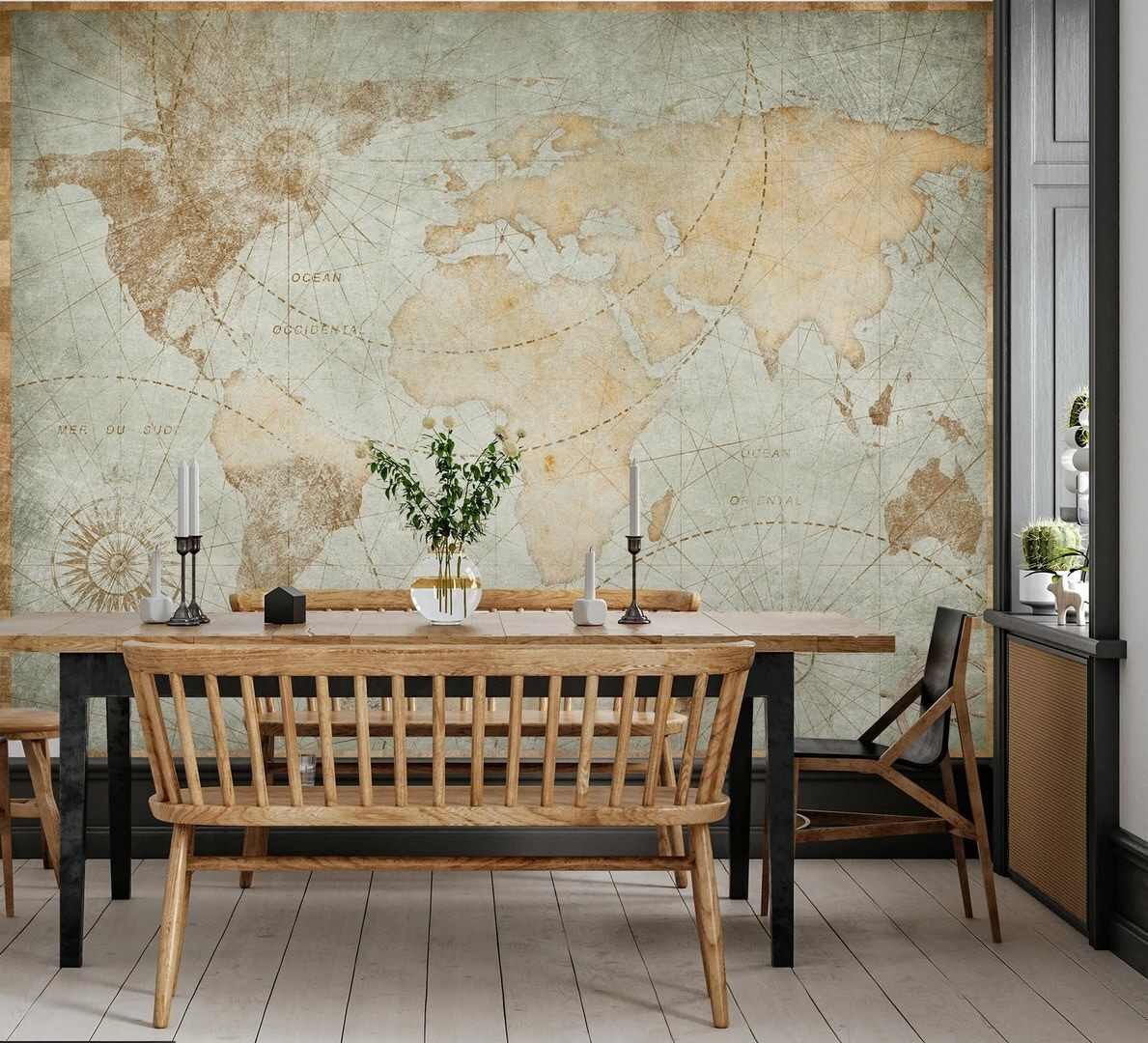 Mapa antiguo del mundo — interior 3