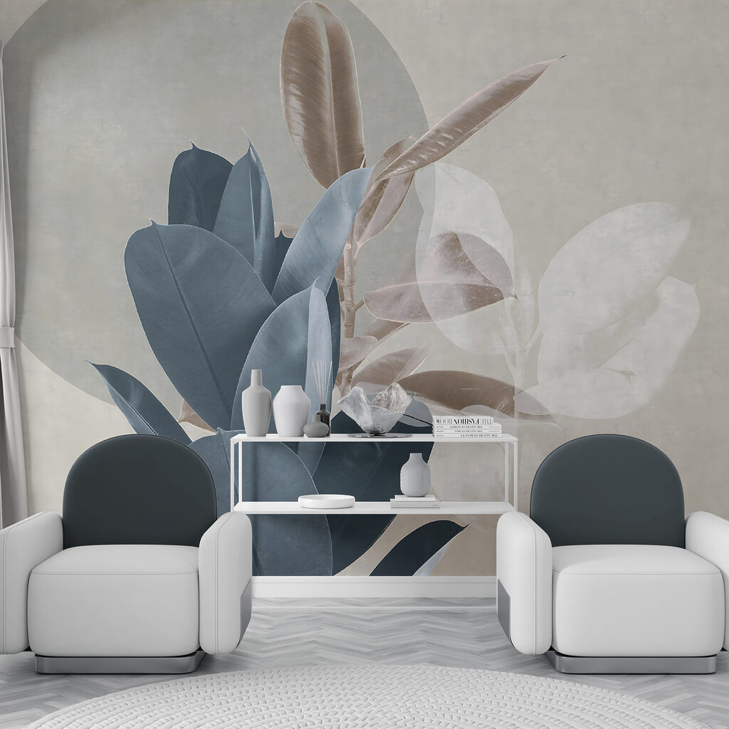 Hojas sobre un círculo — interior 6