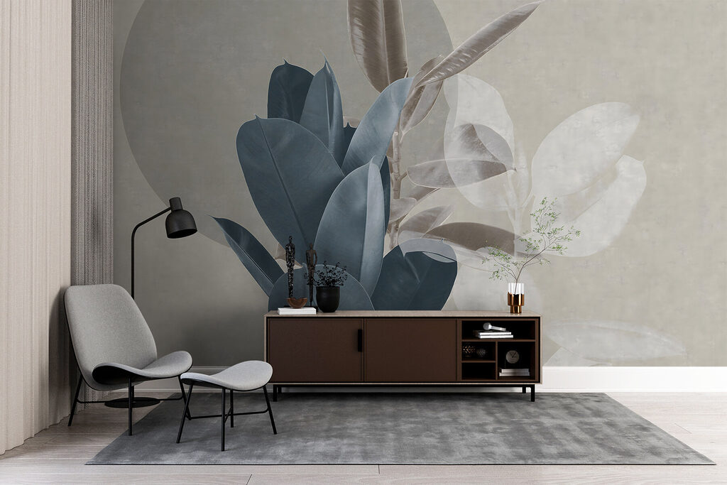 Hojas sobre un círculo — interior 5