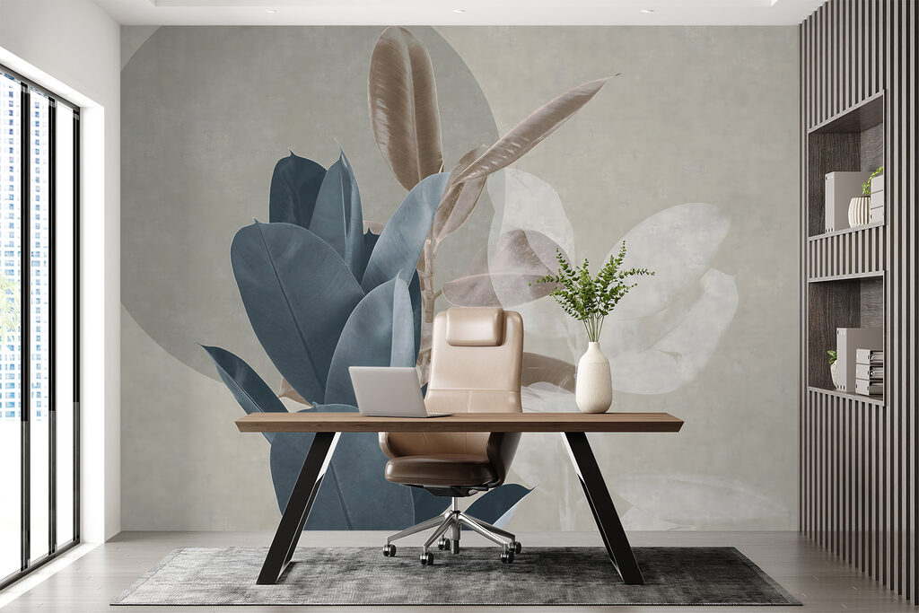 Hojas sobre un círculo — interior 7