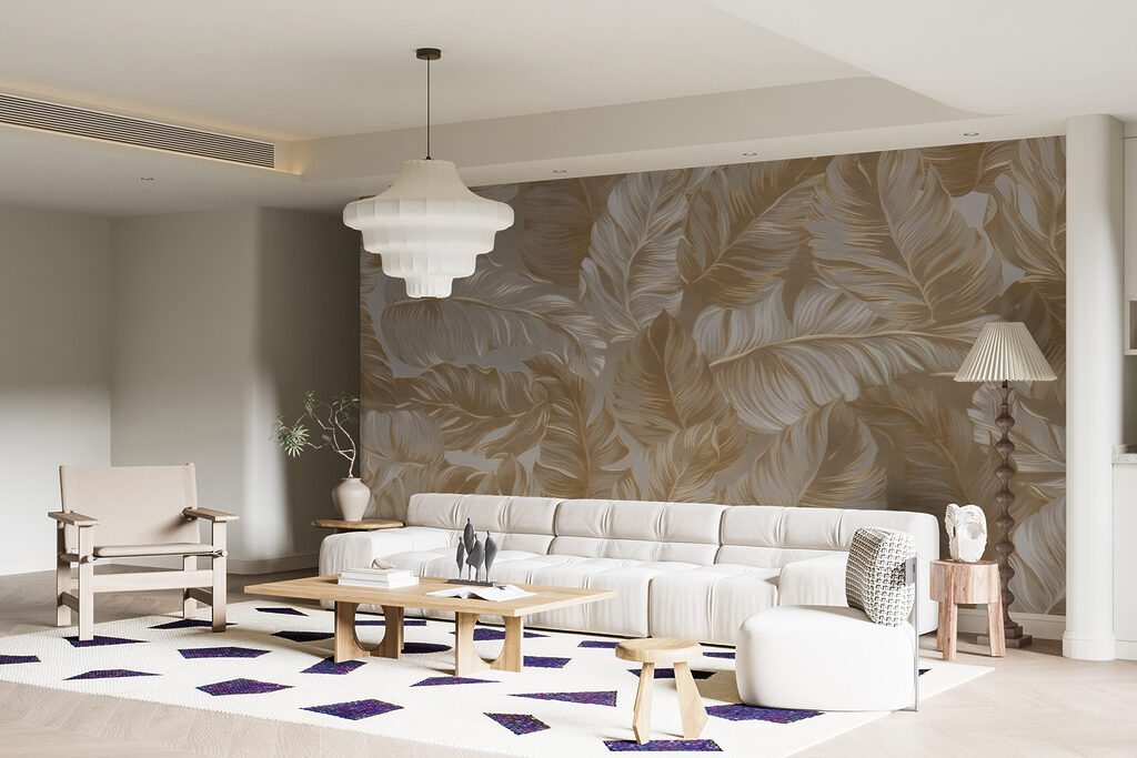 Hojas en patrón repetido — interior 5