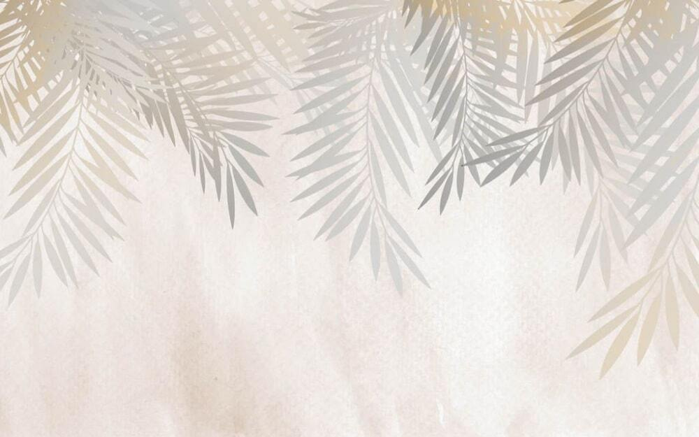 Palmas pálidas desde arriba — diseño completo