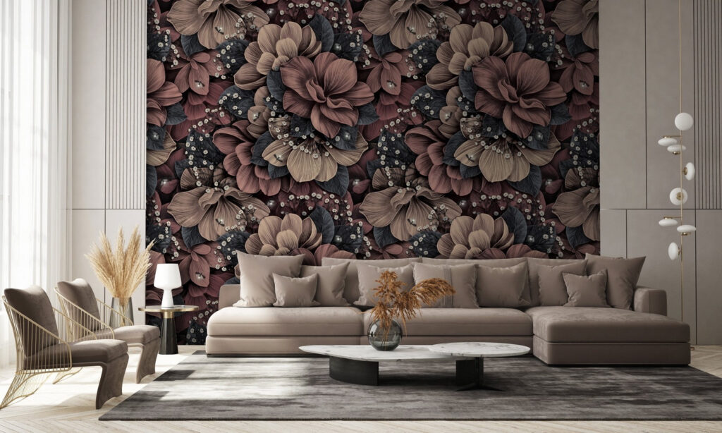 Flores rojizas en penumbra — interior 2