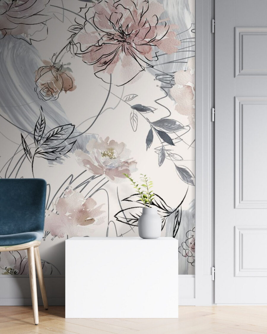 Flores en trazo fino — interior 2