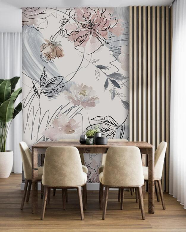 Flores en trazo fino — interior 3