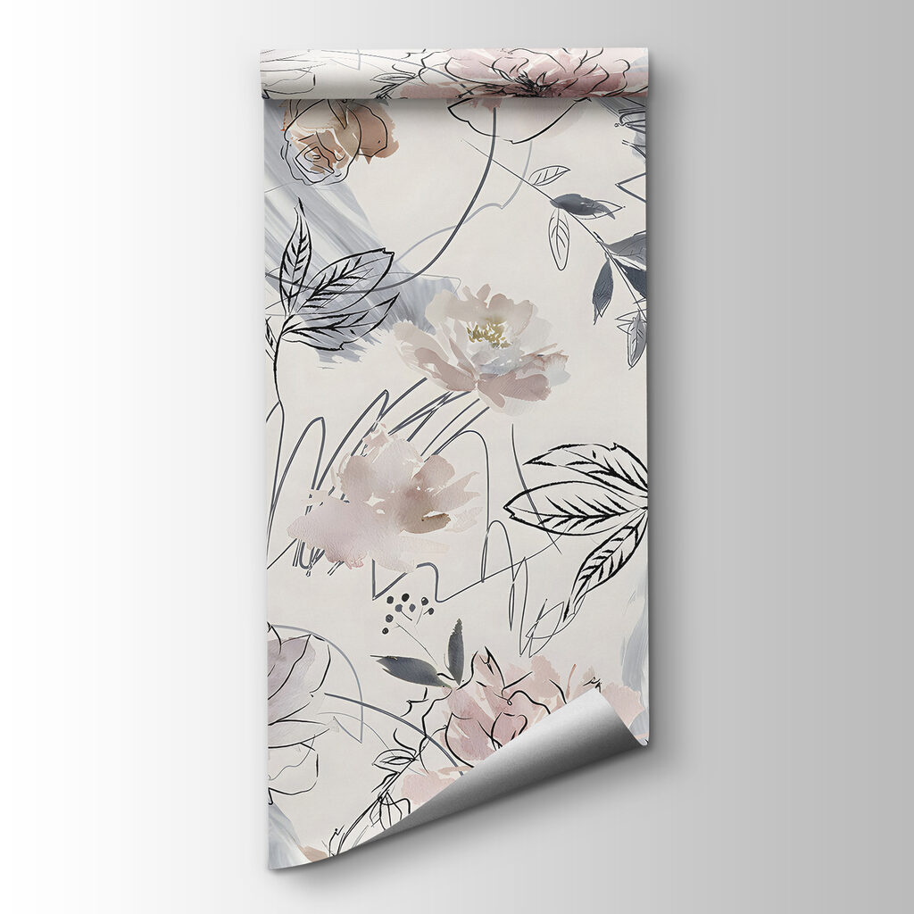 Flores en trazo fino — vista del producto