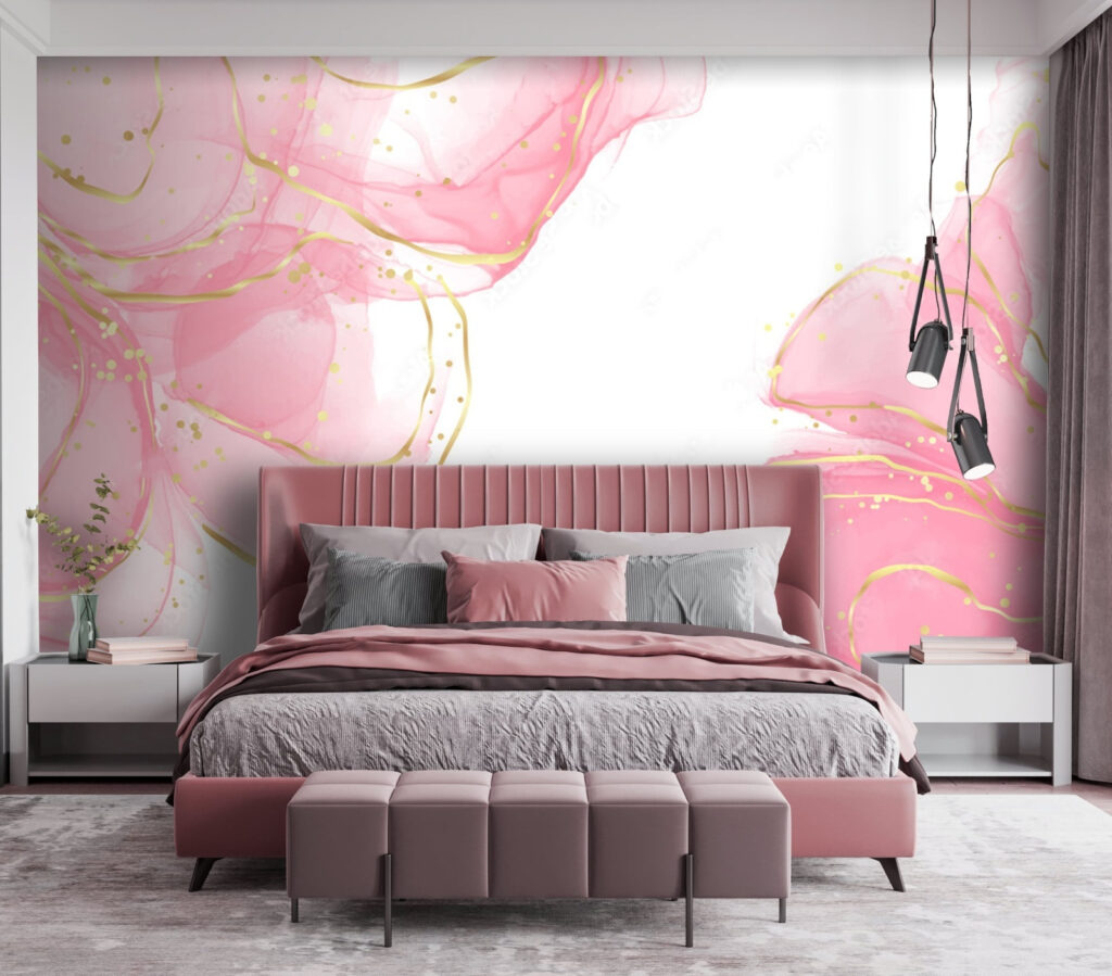 Nubes rosas sobre blanco — interior 2