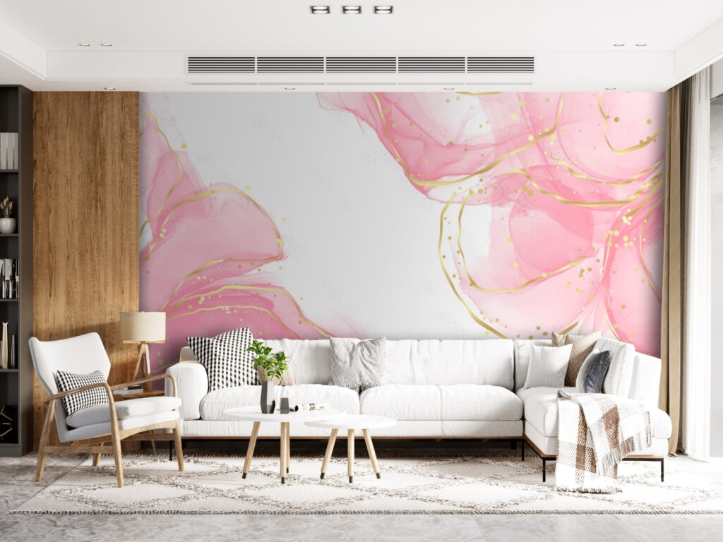 Nubes rosas sobre blanco — interior 3