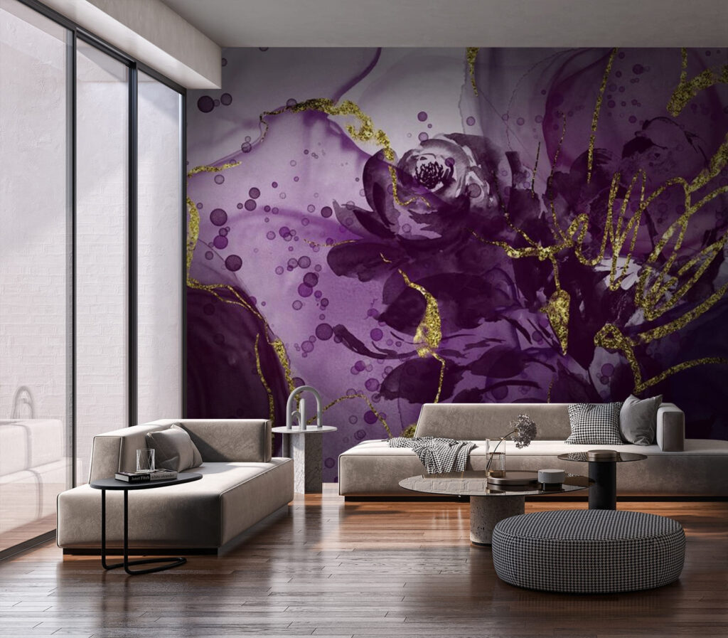 Rosas moradas — interior 1