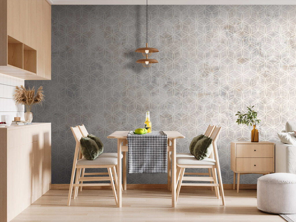 Geometría pálida sobre blanco — interior 3